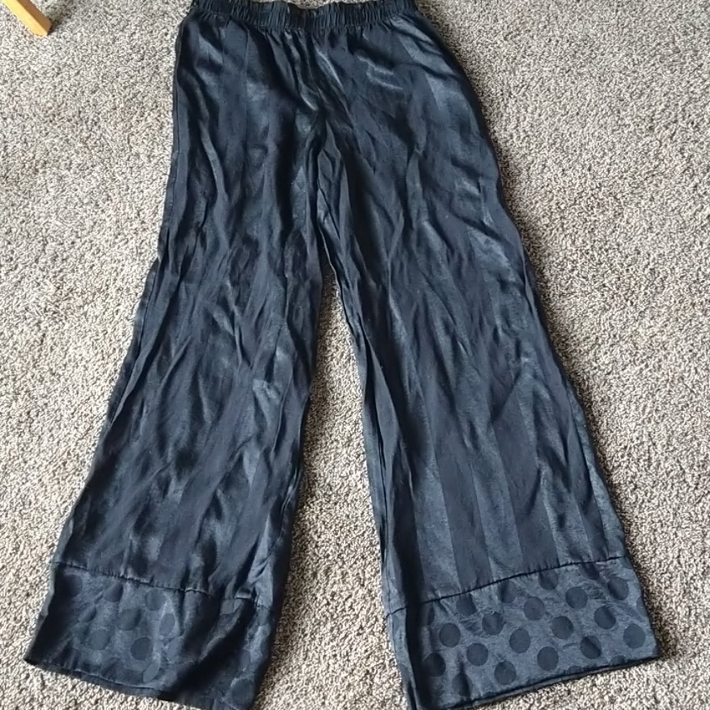 Victoria's secret wide leg silky pajama pants